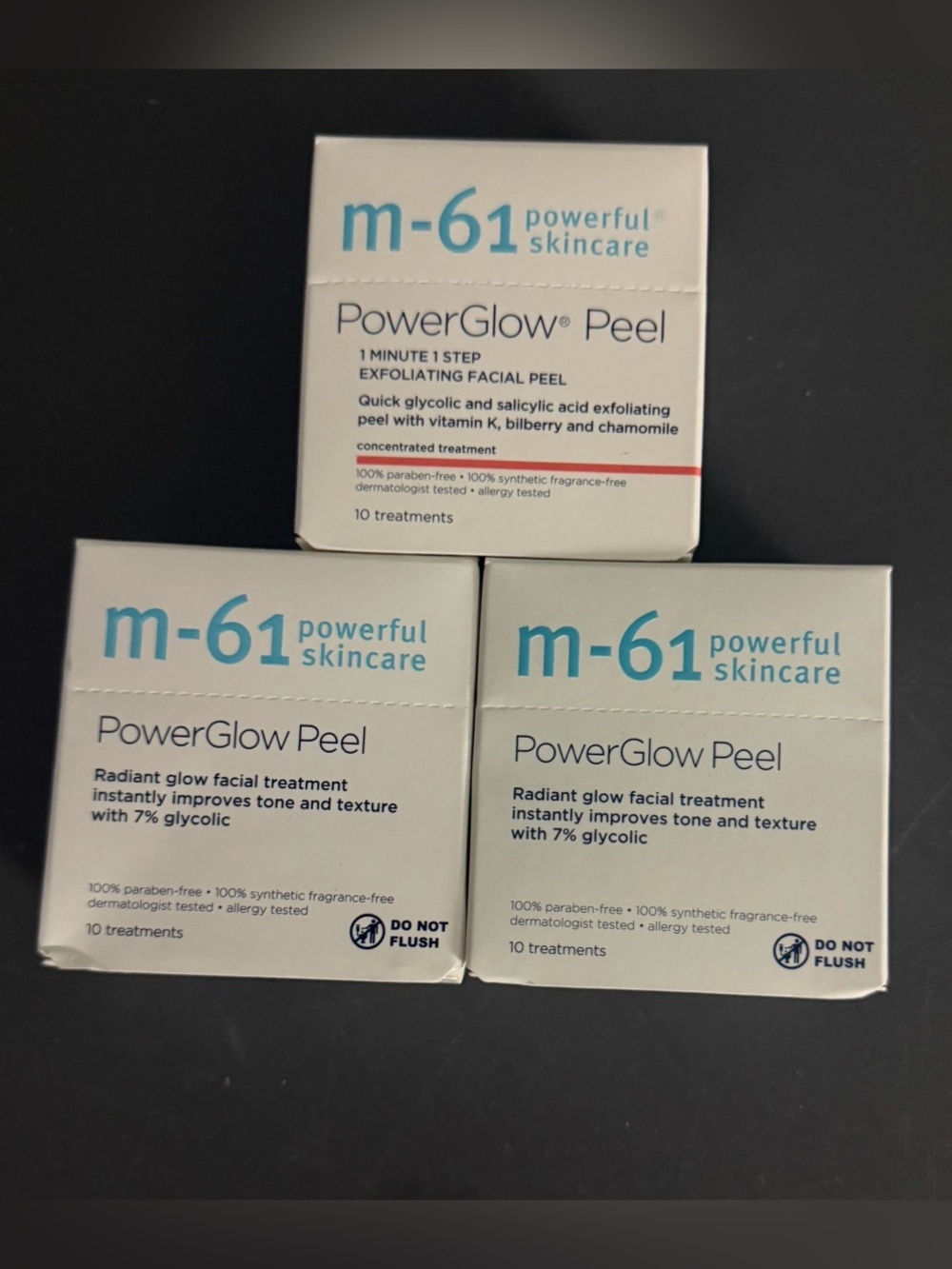 NEW M-61 PowerGlow Peel Pads (3x 10ct)